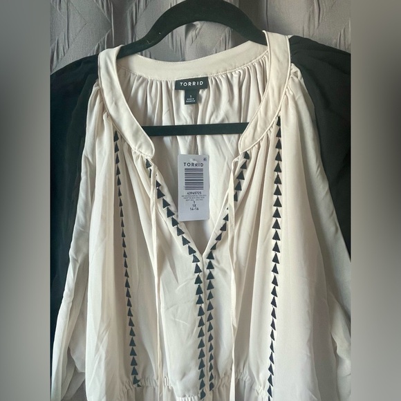 Torrid Mini Chiffon Double-Tiered Dress, Sz 1x - Picture 5 of 7